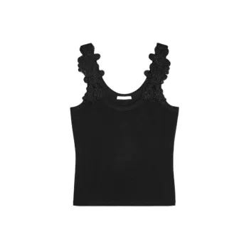 ZARA Tank Tops Women's Black