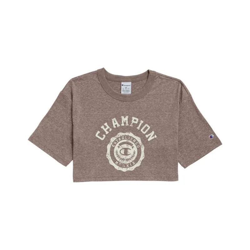 Champion Crop Tops Women's Brown Red-0