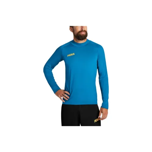 HOKA ONE ONE Merino Midlayer Workout Clothing Men's Empress Blue