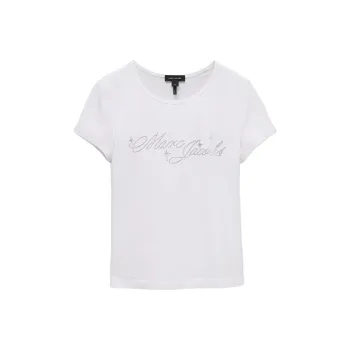 MARC JACOBS Charm Logo Shrunken T Shirt