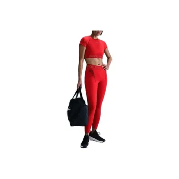 Nike Pro Women's Dri FIT Short Sleeve Cropped Graphic Top