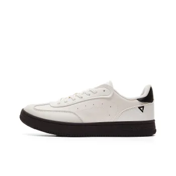 PEAK Coverage, Cushioning, Lightweight Low Top Skateboard Shoes Women's Milk White Gray