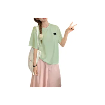 Weixi T Shirt Women's Light Pea Green