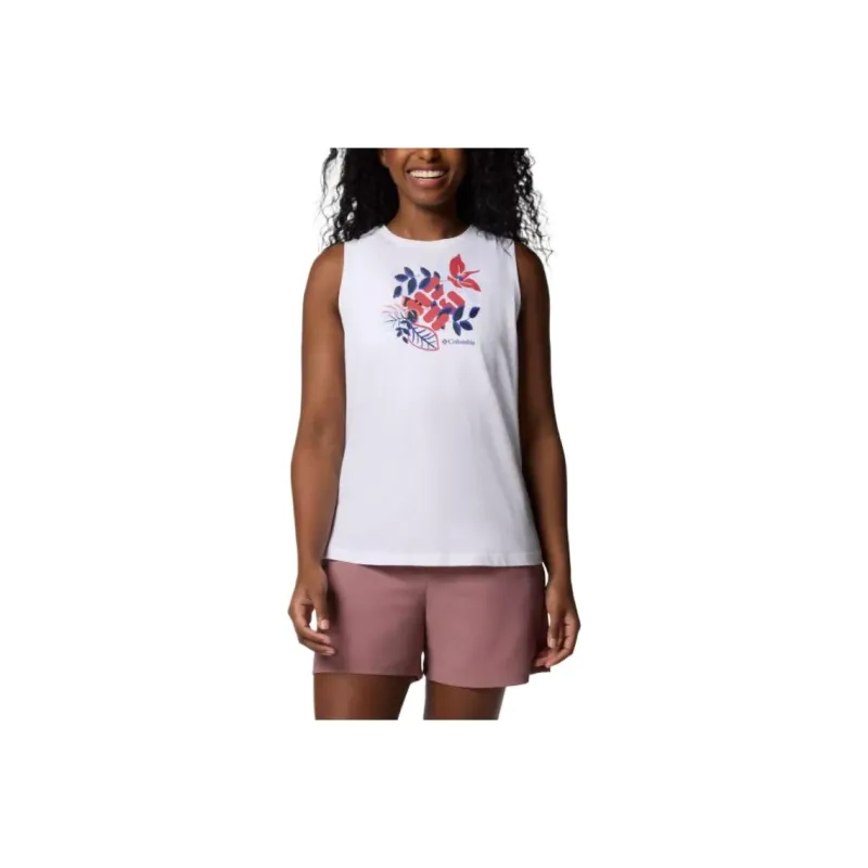Columbia Tank Tops Women's White-0