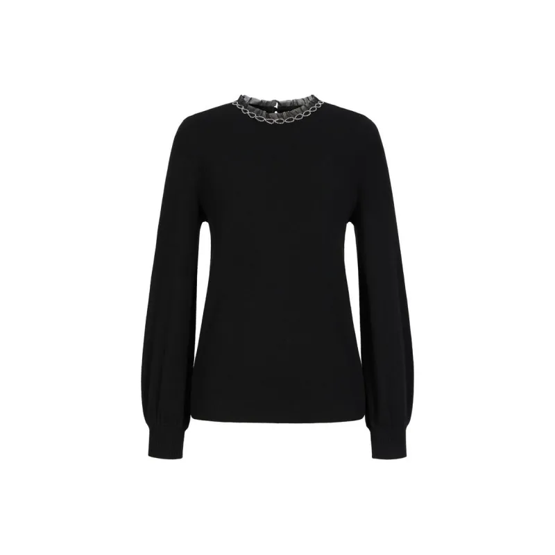 JZ. ANNAKRO Sweater Women's Plain Black-0