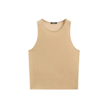 Massimo Dutti Tank Tops Women's Olive