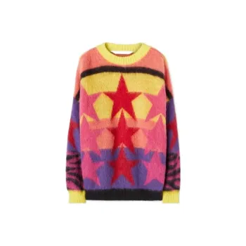 PALM ANGELS Star-Intarsia Crewneck Jumper