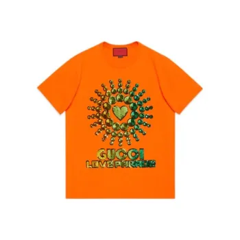 GUCCI Love Parade T Shirts Women's Orange