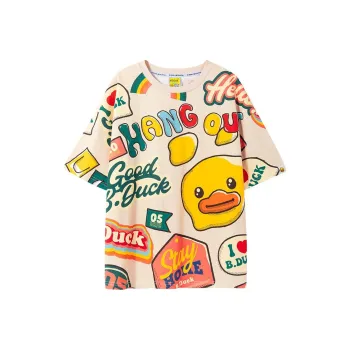 B.Duck T Shirt Women's White All Over Print