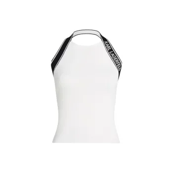 KARL LAGERFELD / Karl Lagerfeld Jeans Logo jacquard Top
