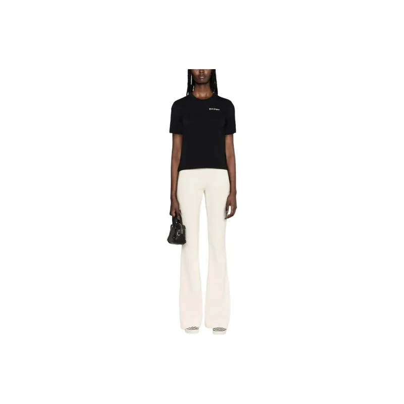 PALM ANGELS Set Of Three Logo Embroidered Crewneck T Shirt-0