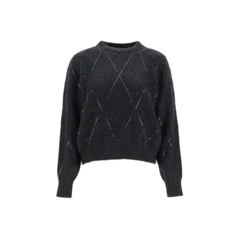 Brunello Cucinelli Sequin Embellished Crewneck Knitted Jumper-0