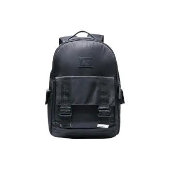 New Balance Artificial Leather Backpack Regular Unisex Black