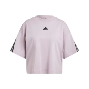 Adidas Drop Shoulder Sleeve T Shirt Women's Purple