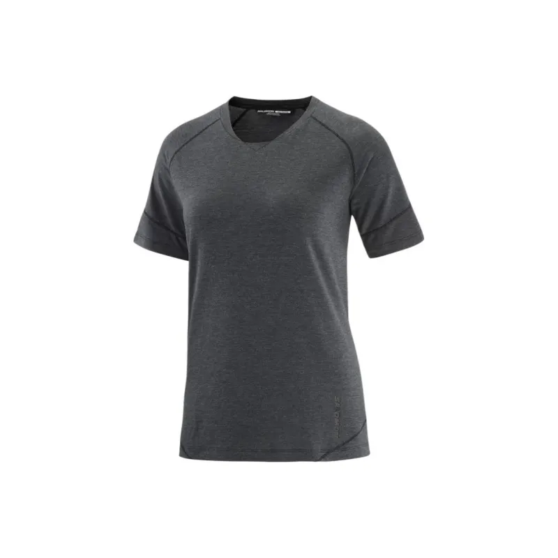 SALOMON RUNLIFE T Shirt Women's Dark Gray-0