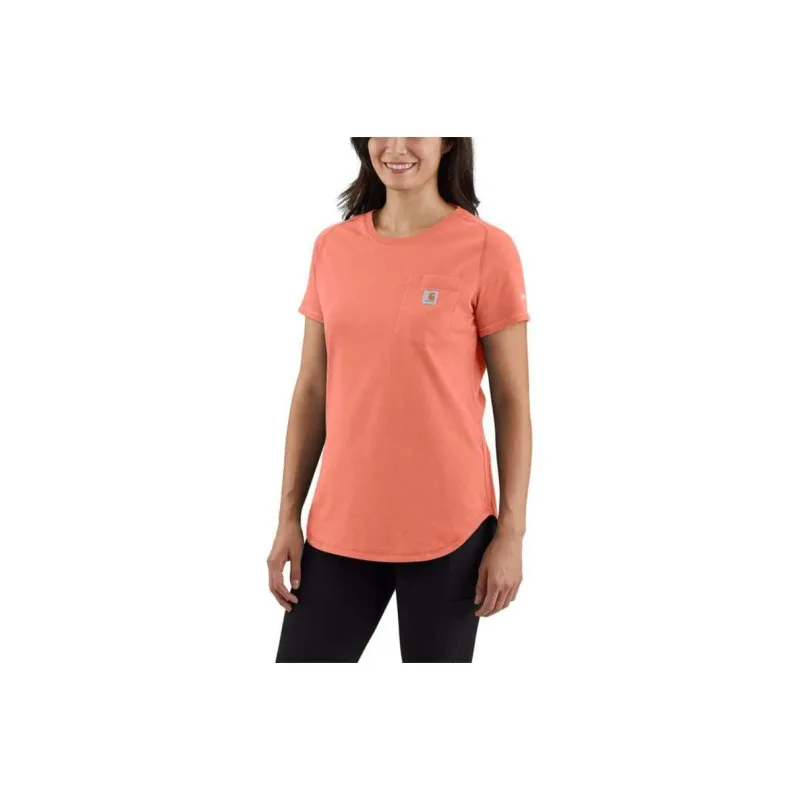 Carhartt 105415 WOMEN'S CARHARTT FORCE®MIDWEIGHT POCKET T-SHIRT T-Shirt RELAXED FIT Women's-3