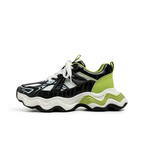 GOBLIN SHARKS 1759 Cushioning, Slip Resistant, And Abrasion Resistant Low Top Chunky Sneakers Men's