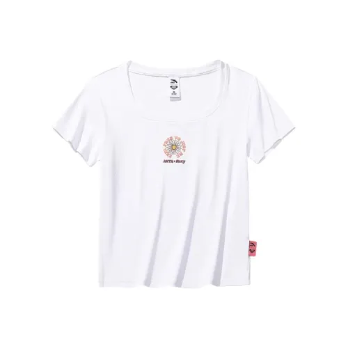 Anta x Roxy Life Collection T Shirt Women's Snowflake White