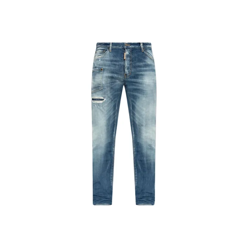 DSQUARED 2 Distressed Straight Leg Jeans-0