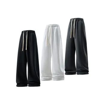 I.E Casual Pants Unisex Black+Heather Gray+Dark Gray