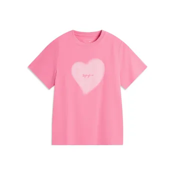 LiNing Sports Life Collection T Shirt Women's Morning Light Pink