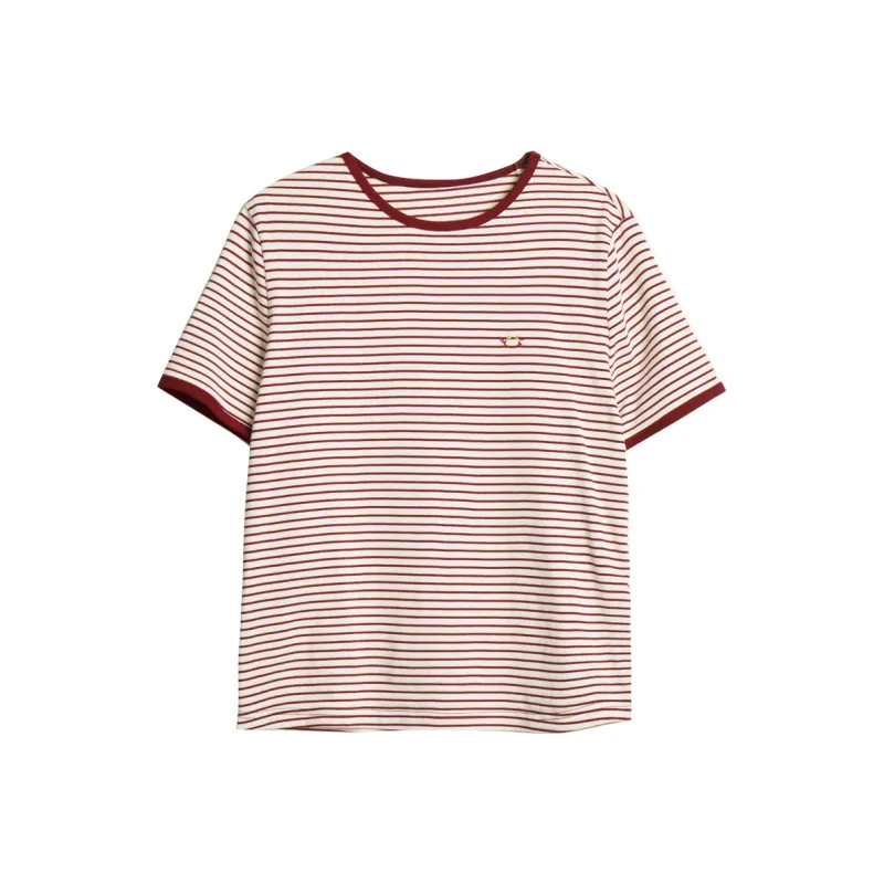Olrain T Shirt Women's Vintage Red-0