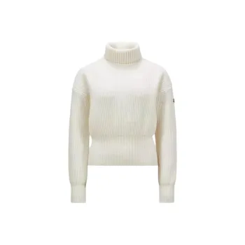Moncler Logo Patch Roll Neck Sweater