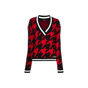 BALMAIN FW22 Sweater Women's Red