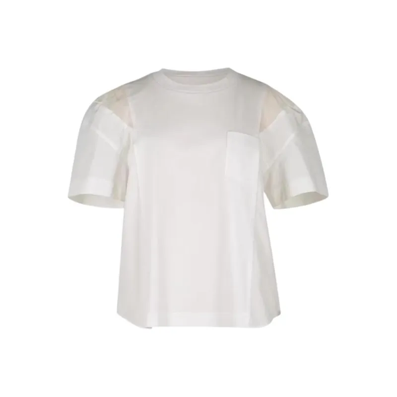 Sacai Panelled T shirt-0