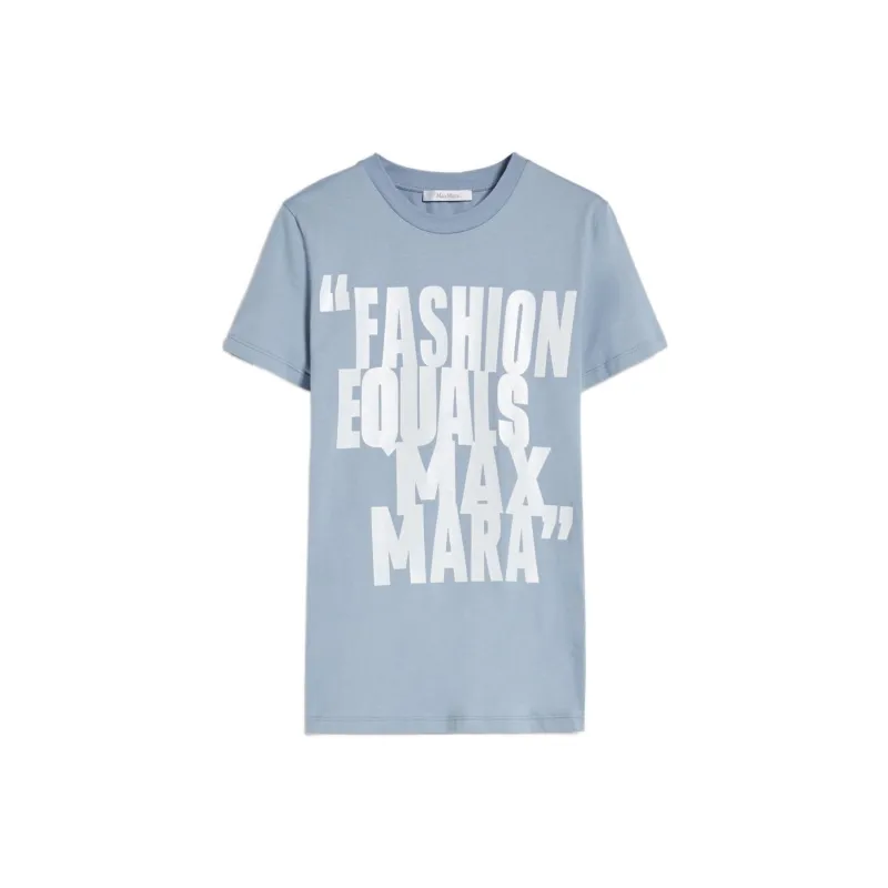 MaxMara T Shirts Women's Sky Blue-0