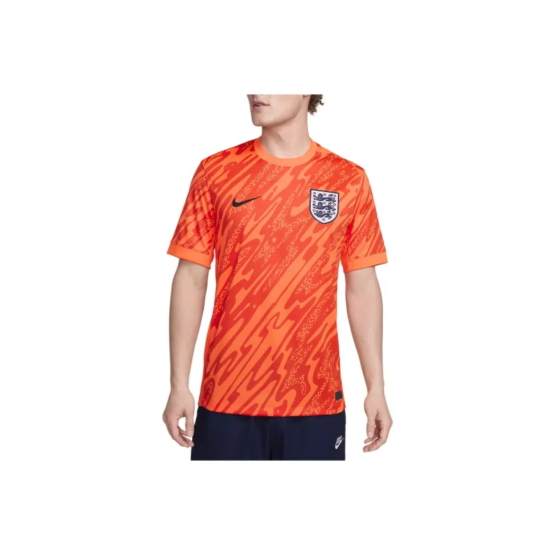 Nike Dri-FIT Sport England Women's Team 2024/25 Stadium Goalkeeper Soccer Jerseys Men's Full Orange/Safety Orange/Black-0