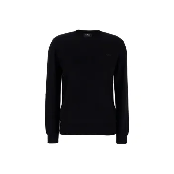 A.P.C Logo Embroidered Knit Jumper