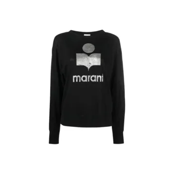 ISABEL MARANT ETOILE Logo Printed Long-Sleeved T-Shirt
