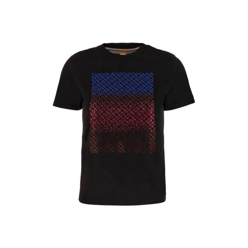 HUGO BOSS Logo Embellished Crewneck T Shirt-0