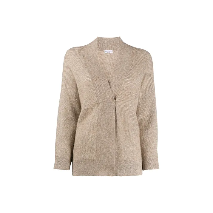Brunello Cucinelli Loose Fit Sweater Women's Brown-0