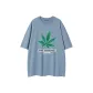 Haze Blue-T-Shirt-Leaf Large