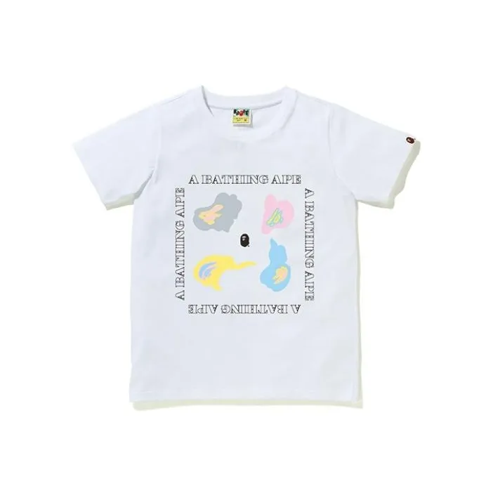 A BATHING APE Def Camo Tee White/Multi-4