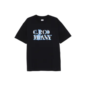 C.P.Company Blurred Logo T shirt