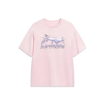 LiNing Sports Fashion Collection T Shirt Women's Light Water Pink