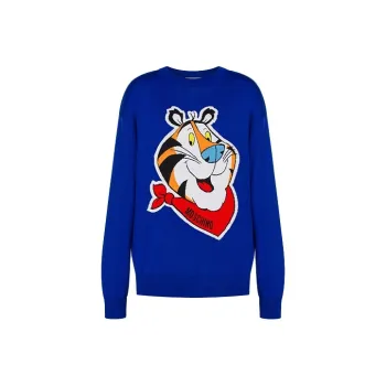 MOSCHINO x Kellogg's SS22 Loose Fit Sweater Women's Blue