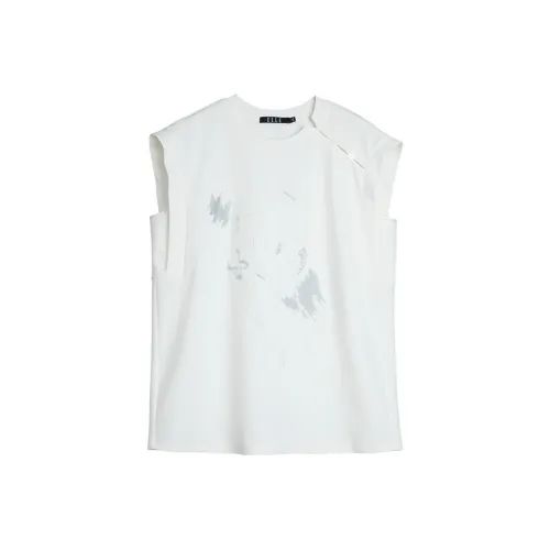 ELLE T Shirts Women's Ecru
