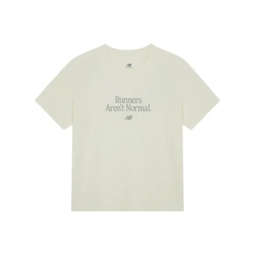 New Balance T Shirt Women's Ivory White