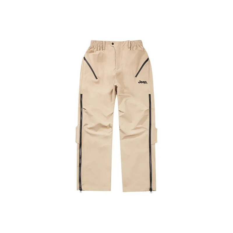 Jeep Individual Lace Up Straight Fit Casual Pants Unisex-130