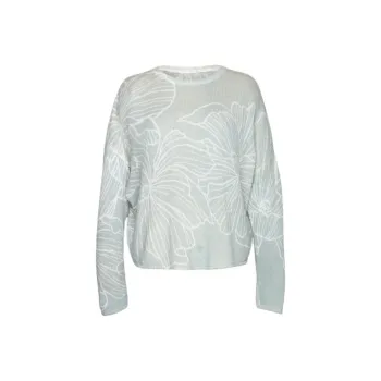 TINA GIA Sweater Women's Gray Green
