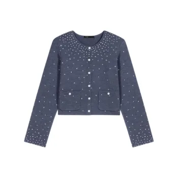 Maje Rhinestone embellished Sweater