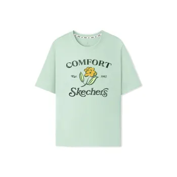 Skechers SS25 Regular T Shirt Women's Lily Green 0215