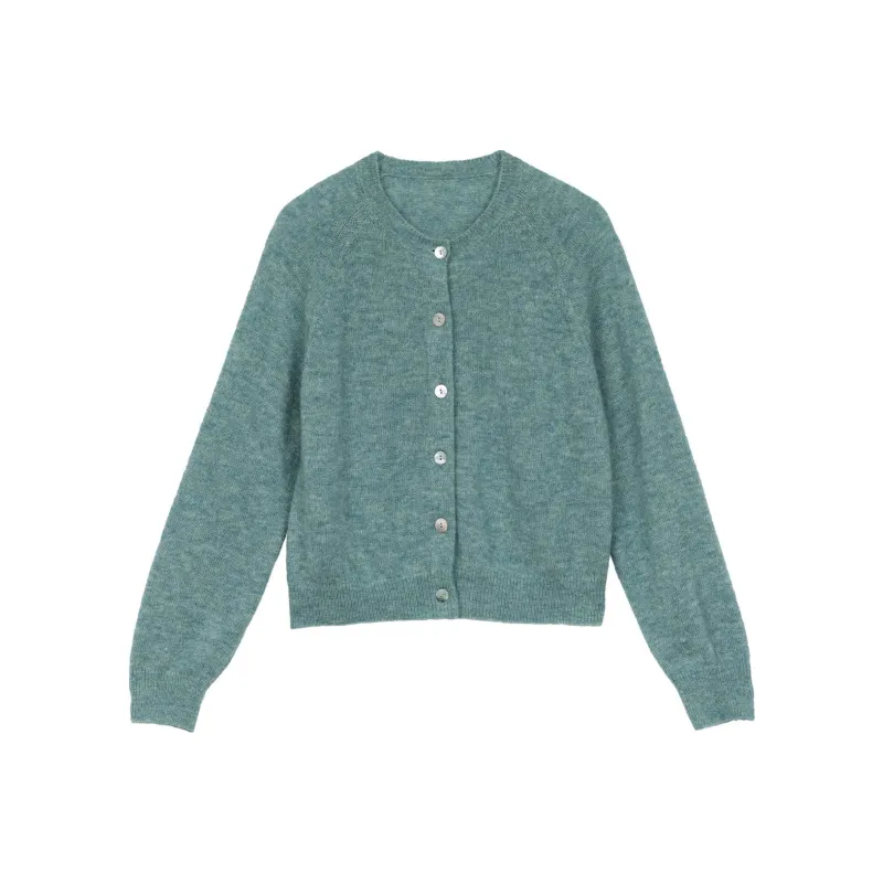 DOEN PETRA CARDIGAN Sweater Women's Blue Mint-0