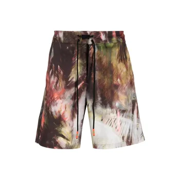 Alanui Allover Printed Drawstring Shorts