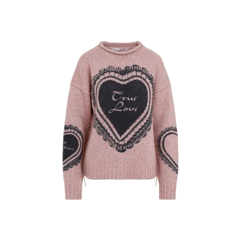 Acne Studios Long-Sleeve T-Shirt 'Faded Pink'-0