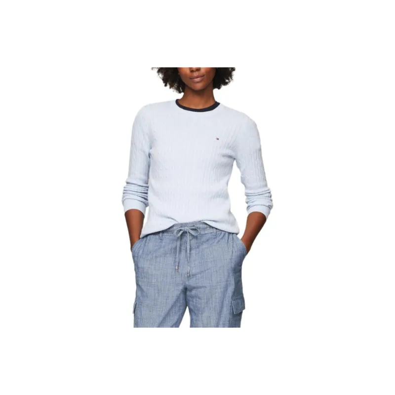 Tommy Hilfiger Cable Knit Sweater Sweater Women's White-0